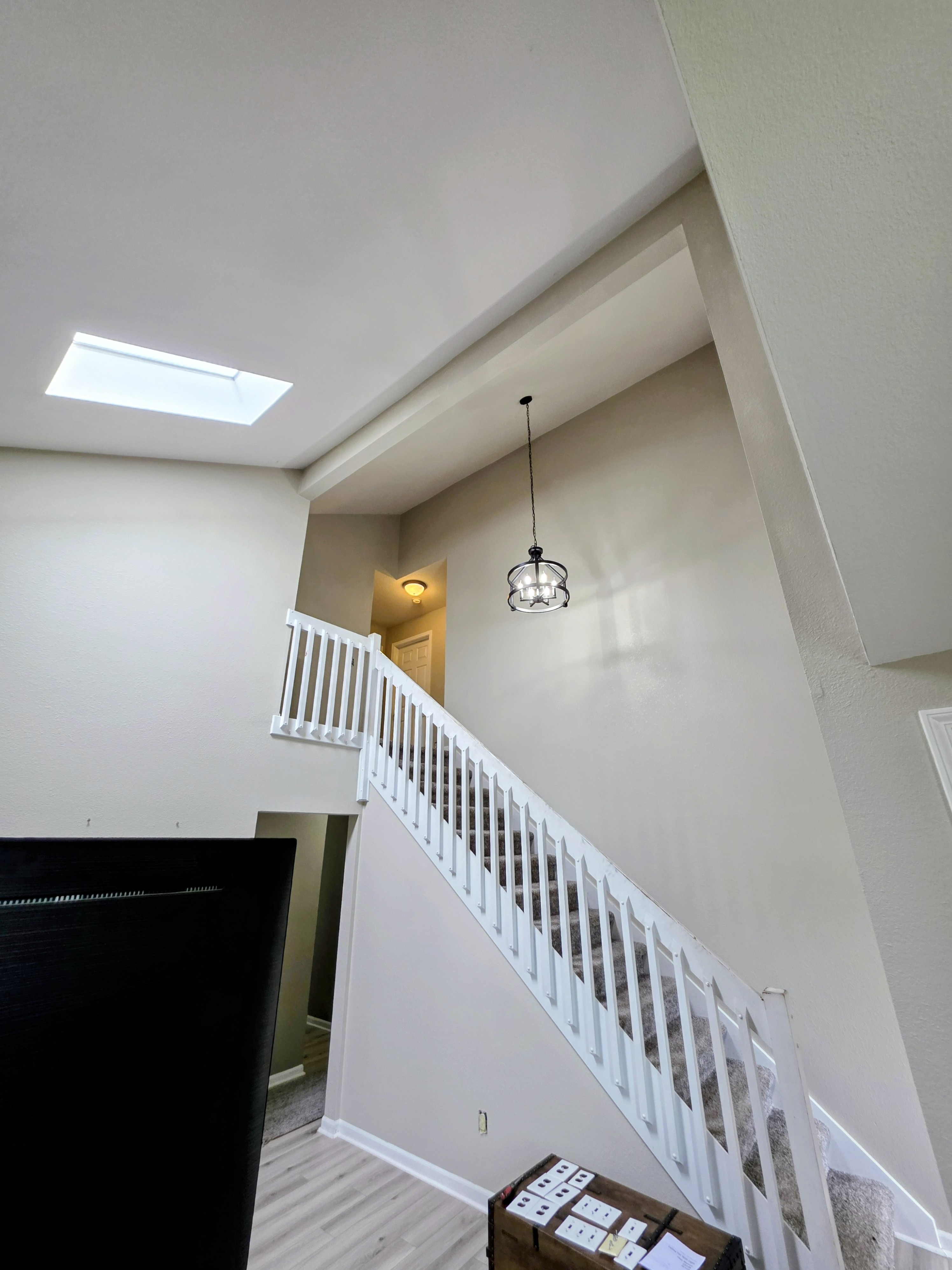Stairway after painting and cleanup